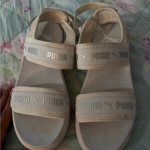 PUMA Kids Cream Sandals